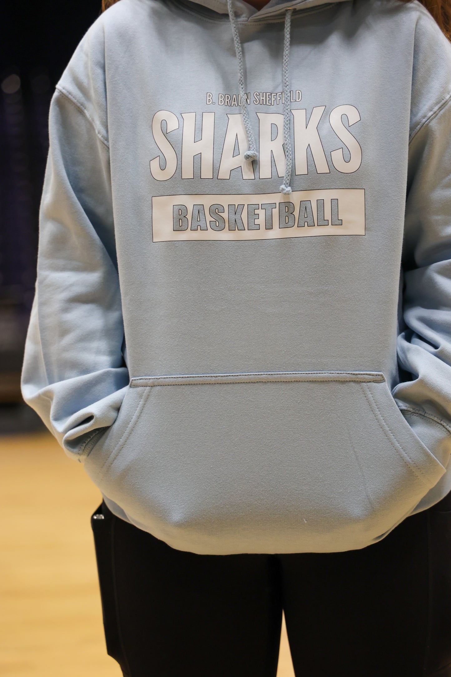 Sharks Banner Hoodie - Light Blue