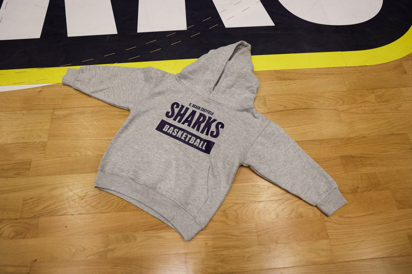 Sharks Banner Hoodie - Grey