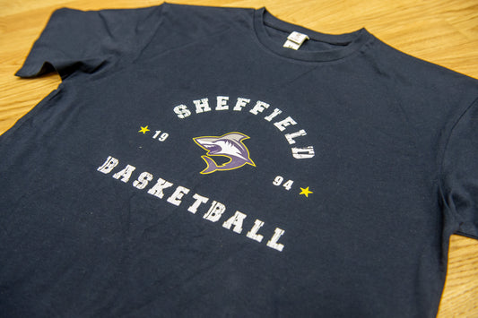 Sheffield Basketball Established Logo T-Shirt - Navy